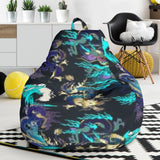 Dragon Sea Wave Pattern Bean Bag Cover