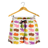 Hippopotamus Pattern Print Design 01 Women Shorts