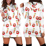 Daruma Japanese Wooden Doll Women'S Hoodie Dress
