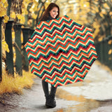 Zigzag  Chevron Colorful Pattern Umbrella