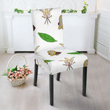 Color Hand Drawn Cocoa Pattern Dining Chair Slipcover