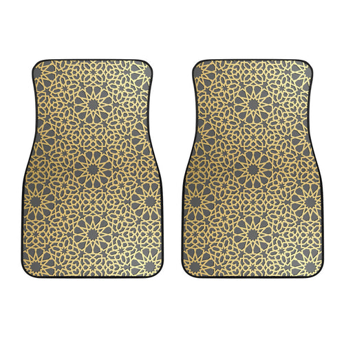Arabic Star Gold Pattern  Front Car Mats