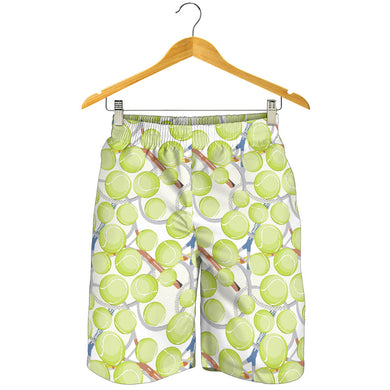 Tennis Pattern Print Design 01 Men Shorts