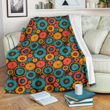 Gear Pattern Print Design 01 Premium Blanket