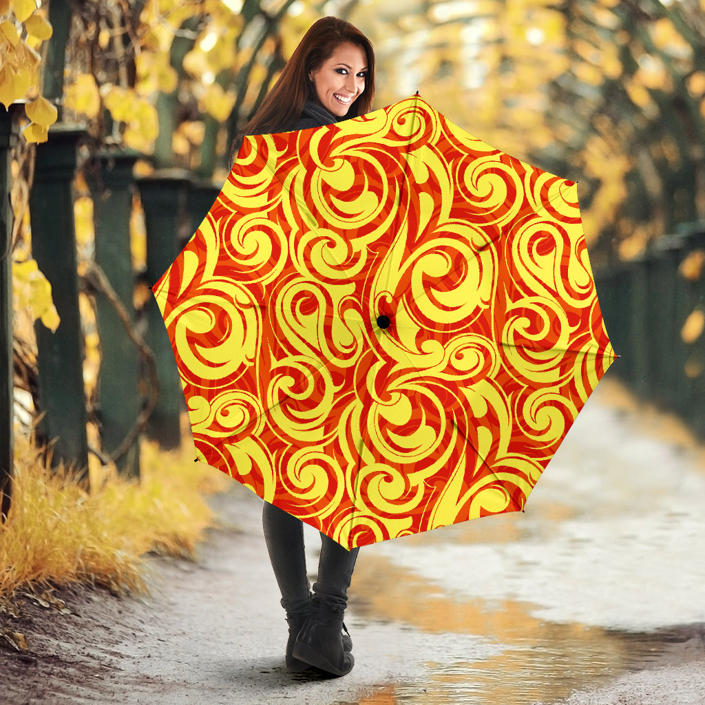 Fire Flame Design Pattern Umbrella