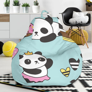 Cute Baby Panda Pattern Bean Bag Cover