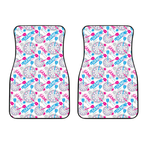 Darts Pattern Print Design 01 Front Car Mats