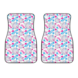 Darts Pattern Print Design 01 Front Car Mats