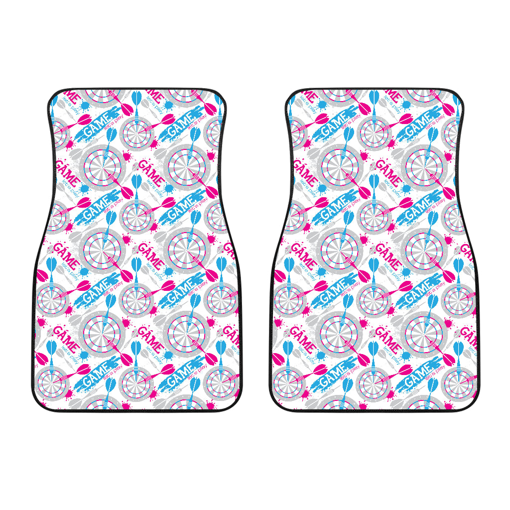 Darts Pattern Print Design 01 Front Car Mats