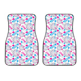 Darts Pattern Print Design 01 Front Car Mats
