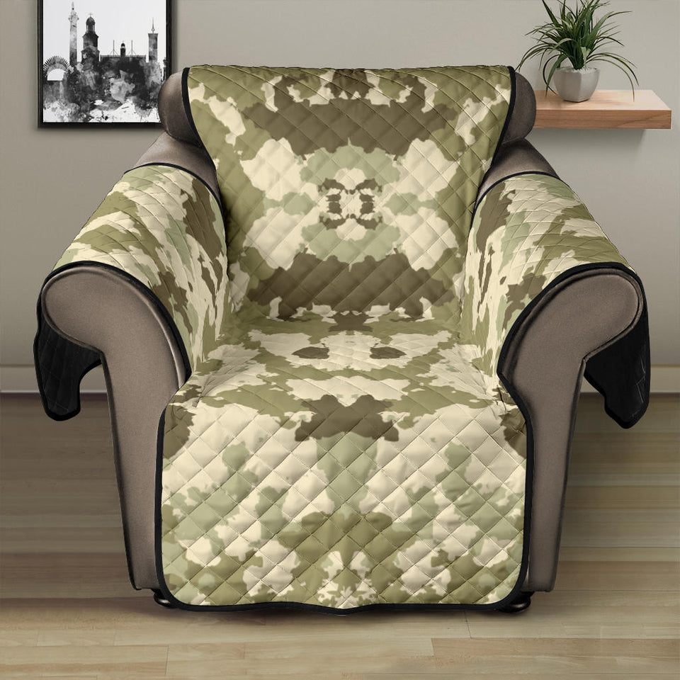 Light Green camo camouflage pattern Recliner Cover Protector