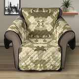 Light Green camo camouflage pattern Recliner Cover Protector