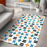Math Pattern Print Design 05 Area Rug