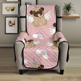 Cute unicorn pug pattern Chair Cover Protector