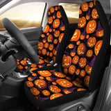Halloween Pumpkin Pattern Universal Fit Car Seat Covers