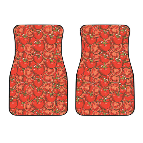 Red Tomato Pattern Front Car Mats