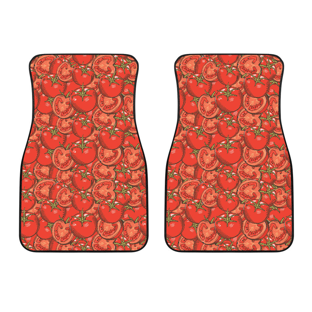 Red Tomato Pattern Front Car Mats