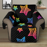 Colorful star pattern Recliner Cover Protector