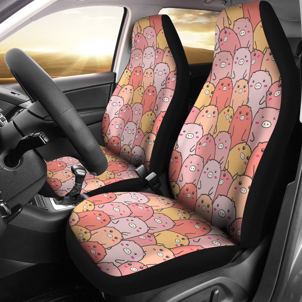 Pig Pattern Print Design 04 Universal Fit Car Seat Covers