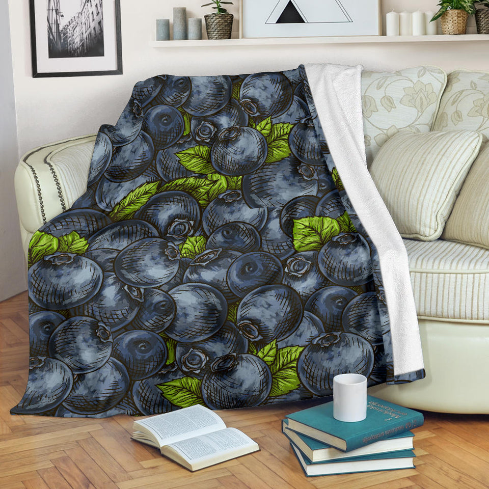 Blueberry Pattern Premium Blanket