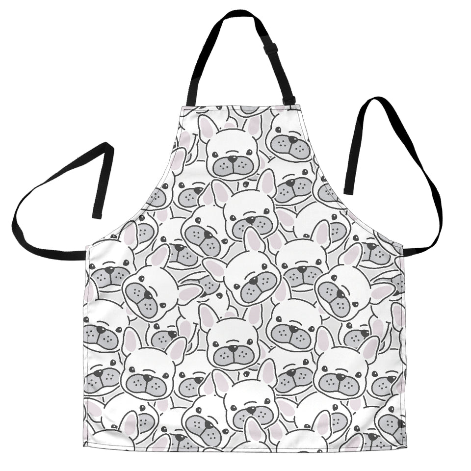 Cute French Bulldog Head Pattern Adjustable Apron