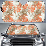Cocoa Beans Cocoa Tree Pattern Car Sun Shade