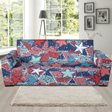 Hand Drawn Colorful Starfish Sofa Slipcover