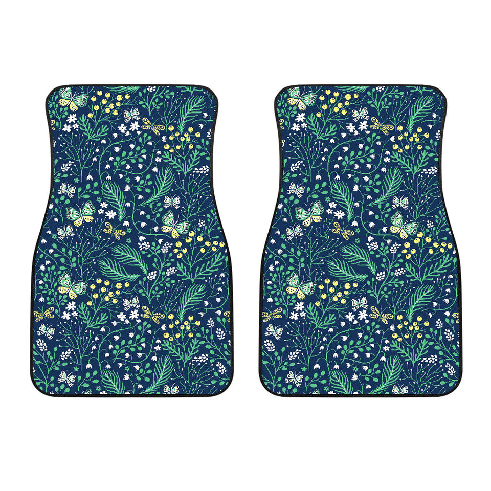 Butterfly Leaves Pattern  Front Car Mats