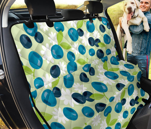 Blueberry Flower Pattern Dog Car Seat Covers