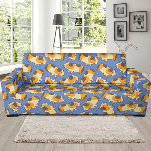Guinea Pig Pattern Print Design 02 Sofa Slipcover