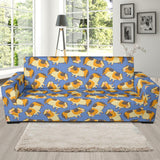 Guinea Pig Pattern Print Design 02 Sofa Slipcover