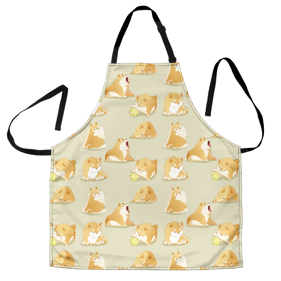 Cute Fat Shiba Inu Dog Pattern Adjustable Apron