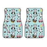 Cute Baby Panda Pattern Front Car Mats