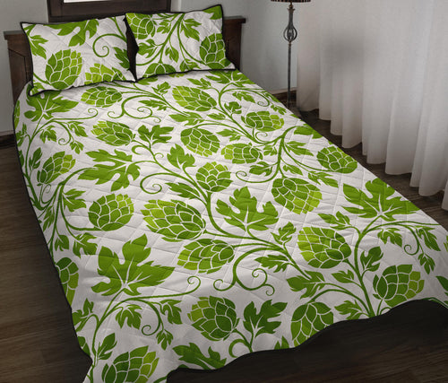 Hop design pattern Quilt Bed Set