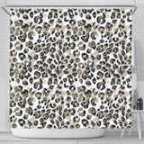 Leopard Skin Print Pattern Shower Curtain Fulfilled In US