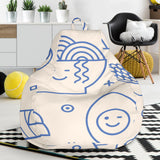 Cute Sushi Icon Pattern Bean Bag Cover