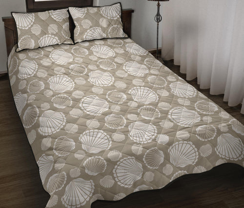 Scallop shell pattern Quilt Bed Set