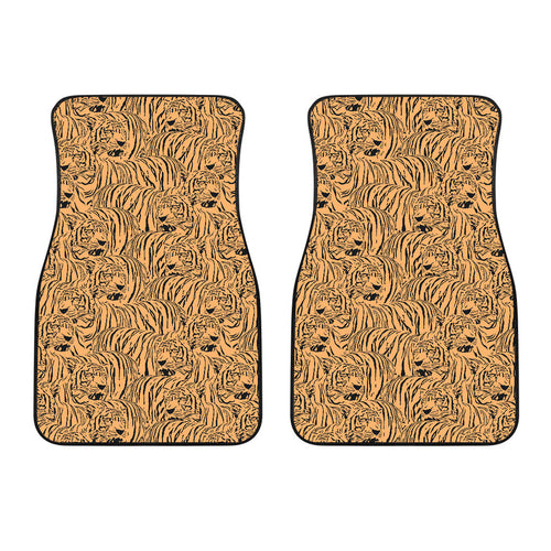 Bengal Tigers Pattern  Front Car Mats