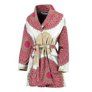 Circle Indian Pattern Women'S Bathrobe