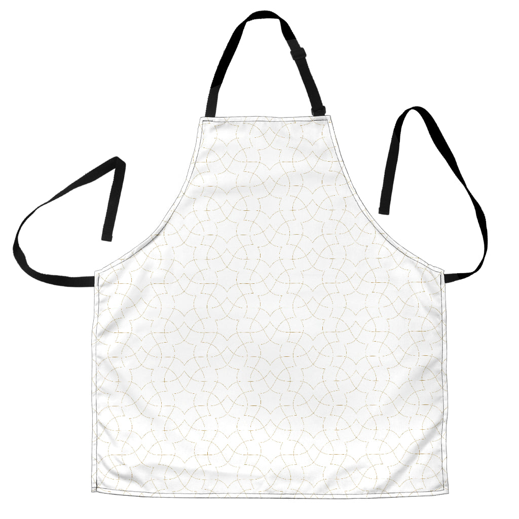 Arabic White Pattern Adjustable Apron