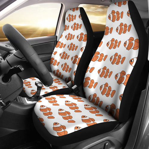 Clown Fish Pattern Print Design 05 Universal Fit Car Seat Covers