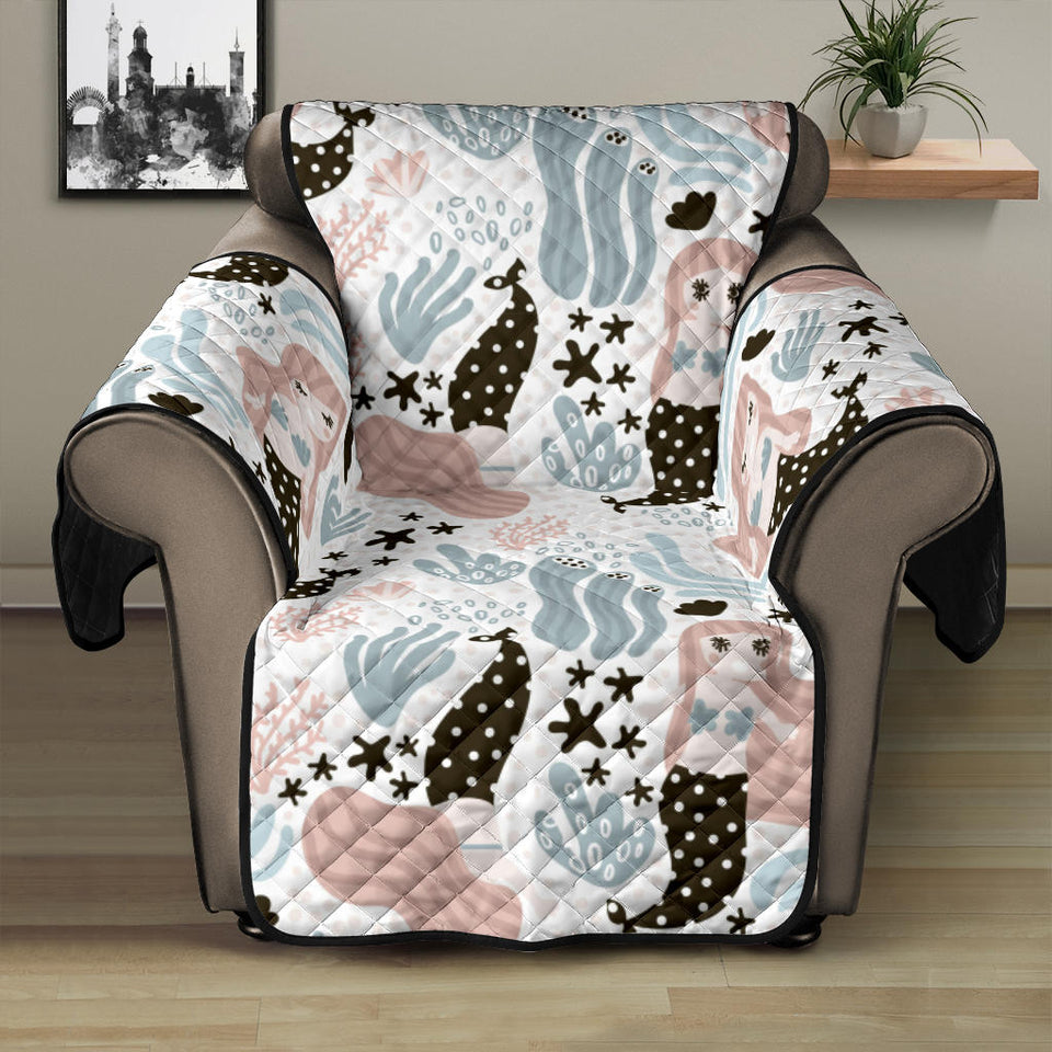cute mermaid pattern Recliner Cover Protector