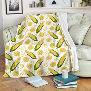 Corn Pattern Print Design 05 Premium Blanket