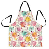 Clock Butterfly Pattern Adjustable Apron