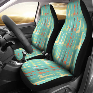 Giraffe Pattern Print Design 01 Universal Fit Car Seat Covers
