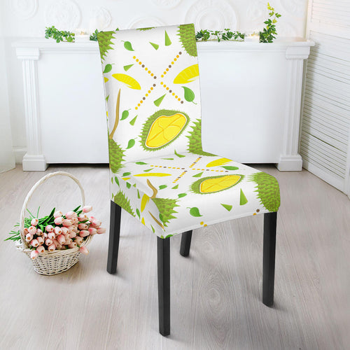 Durian Pattern Background Dining Chair Slipcover