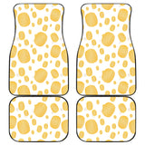 Potato Chips Pattern Print Design 03 Front and Back Car Mats