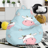Cute Cow Flower Pattern Bean Bag Cover