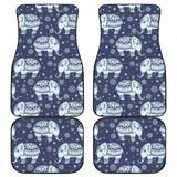 Elephant Tribal Design Pattern Front And Back Car Mats