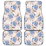 Cute Peacock Pattern Front And Back Car Mats